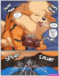  &lt;3 anal anal_knotting anal_penetration animal_genitalia animal_penis anus arcanine balls better_version_at_source big_penis blue_body blue_fur bodily_fluids canid canine canine_penis comic cum cum_in_ass cum_inside digital_media_(artwork) drooling duo english_text erection excessive_precum eyes_closed feral fur genital_fluids genitals hi_res knot knotting lucario male male/male male_penetrated male_penetrating male_penetrating_male mammal modca nintendo open_mouth orgasm penetration penis pok&eacute;mon pok&eacute;mon_(species) precum puffy_anus saliva sex sharp_teeth size_difference small_dom_big_sub sweat teeth text tongue tongue_out video_games 