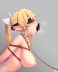  absurd_res bdsm big_breasts blindfold blonde_hair blush bodily_fluids bound breasts breath censored choker cum cum_in_hair cum_in_mouth cum_inside cum_on_blindfold cum_on_breasts cum_on_face elf fellatio female genital_fluids genitals grey_background hair hi_res humanoid humanoid_pointy_ears jewelry kaddo leash long_hair mammal necklace nipples not_furry nude open_mouth oral panting penile penis rope rope_bondage rope_harness sex simple_background suguha_kirigaya sweat sweatdrop sword_art_online tied_hair 