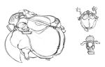  alphys anthro belly belly_overhang big_belly big_breasts big_tail bottomless breasts buckteeth claws cleavage clothed clothing eyewear female front_view furgonomics gesture glasses huge_breasts huge_hips huge_thighs hyper hyper_belly hyper_breasts hyper_hips immobile ineffective_clothing izzyfatcat jet_pack midriff monitor monochrome morbidly_obese morbidly_obese_female navel nipple_outline obese obese_female outie_navel overweight overweight_female reptile robotic_arm scalie seatbelt simple_background sitting solo teeth thick_tail thick_thighs three-quarter_view tight_clothing tight_coat tight_topwear topwear undertale vehicle video_games waving wide_hips 