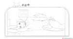  2020 anthro beastars bird_dog canid canine canis clothing digital_drawing_(artwork) digital_media_(artwork) domestic_dog genitals humanoid hunting_dog jack_(beastars) labrador lonely lying male mammal monochrome netflix panties penis retriever sketch solo spelunker_sal underwear viz widescreen 