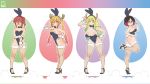  16:9 4k absurd_res animal_humanoid big_breasts black_hair blonde_hair blue_eyes blush breasts bunny_costume butt cheesestyx cleavage clothed clothing costume dragon dragon_humanoid elma_(dragon_maid) eyewear fake_ears fake_rabbit_ears fake_rabbit_tail fake_tail female fishnet fishnet_legwear flat_chested footwear glasses group hair hi_res high_heels horn horned_humanoid huge_breasts human humanoid kobayashi_(dragon_maid) legwear long_hair looking_at_viewer mammal miss_kobayashi&#039;s_dragon_maid not_furry orange_eyes ponytail quetzalcoatl_(dragon_maid) red_hair shirt_collar shoes short_hair simple_background smile standing thick_thighs tied_hair tohru_(dragon_maid) widescreen 