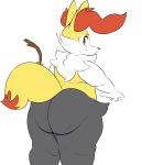  2019 4_fingers ambiguous_gender anthro big_butt black_body black_fur braixen butt cheek_tuft claws dipstick_tail facial_tuft female fingers fur hi_res inner_ear_fluff looking_back multicolored_body multicolored_fur multicolored_tail neck_tuft nintendo nokemop nude orange_body orange_eyes orange_fur overweight overweight_ambiguous pok&eacute;mon pok&eacute;mon_(species) rear_view solo standing stick thick_thighs tuft video_games white_body white_fur yellow_body yellow_fur 