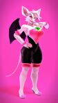 3d_(artwork) absurd_res anthro bat between_breasts breasts chaos_emerald clothing costume digital_media_(artwork) domibun female fingerless_gloves gem gesture gloves hand_gesture handwear heart_symbol hi_res looking_at_viewer mammal murid murine officer_flint_(foresttherotten) pointing rat rodent rouge_the_bat sega solo sonic_the_hedgehog_(series) source_filmmaker_(artwork) wings