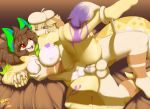  anthro breast_grab breasts bunsnake duo female hamster_(hamsteroftime) hand_holding hand_on_breast hi_res leo_(velociripper) male male/female nintendo pok&eacute;mon pok&eacute;mon_(species) smeargle tattoorexy vaginal video_games 