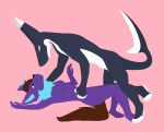  absurd_res anthro canid canine canis dylan_(character) female fish hair hi_res imminent_kiss inner_ear_fluff lineless male male/female mammal marine notfukush_(artist) shark simple_background tuft wolf 