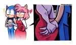  ! &lt;3 5:3 amy_rose anthro big_butt blue_body blush bow_tie butt butt_grab clothed clothed/nude clothed_female_nude_male clothing domination dress eulipotyphlan eyebrows female female_domination gloves green_eyes guided_butt_grab hair half-closed_eyes hand_holding hand_on_butt handwear hedgehog hi_res male male/female mammal molestation multicolored_body mythabyss narrowed_eyes nude pink_hair short_hair simple_background sonic_the_hedgehog sonic_the_hedgehog_(series) sonic_x surprise two_tone_body wide_eyed wide_hips 