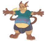  2020 3_toes 4_fingers anthro black_sclera brown_body brown_eyes brown_fur bulge clothed clothing dreiker fingers free_hugs fur looking_at_viewer male nintendo pok&eacute;mon pok&eacute;mon_(species) raichu simple_background solo toes underwear video_games white_background 