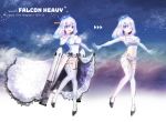  1girl :d ajisai-san_(pokkusu) american_flag armpits bangs bare_shoulders black_garter_straps blue_eyes blush breasts character_sheet cloud crown disconnected_mouth dress elbow_gloves english_text eyebrows_visible_through_hair falcon_heavy falcon_heavy_(project_rocket_girls) full_body garter_straps gloves hair_between_eyes hand_on_own_chest high_collar lace lace-trimmed_dress large_breasts long_dress medium_hair midriff mini_crown navel night night_sky one_eye_closed open_mouth outdoors outstretched_arms panty_straps personification print_legwear project_rocket_girls rocket see-through_skirt short_shorts shorts skirt skirt_hold sky smile spacex sports_bra spread_arms standing standing_on_one_leg star_(sky) striped striped_headwear swept_bangs tattoo thighhighs thong variations white_gloves white_hair white_sports_bra zettai_ryouiki 