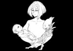  absurd_res alien alien_(franchise) ambiguous_gender baby breasts carrying child claws faceless fan_character female group hair hi_res human humanoid kein_avp male male/female mammal mother mother_and_child open_mouth parent parent_and_child purple_eyes simple_background xenomorph young 