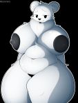  3:4 anthro areola belly big_areola big_breasts black_areola black_nipples breasts curvy_figure female fur fur_tuft gayeon hi_res huge_breasts ice_(ishuzoku_reviewers) ishuzoku_reviewers mammal nipples nude polar_bear round_ears solo thick_thighs tuft ursid ursine voluptuous white_body white_fur wide_hips 