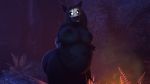 16:9 abdominal_bulge anthro belly big_belly big_breasts big_butt black_body black_fur black_hair bone breasts butt canid canine close-up digital_media_(artwork) female fur glowing glowing_eyes hair hi_res huge_breasts malo mammal monster nipples nitrothefempyro_(artist) nude open_mouth scp-1471 scp_1471 scp_containment_breach scp_foundation skull smile solo tongue tongue_out undead video_games wide_hips widescreen 
