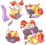  acyace anthro anus braixen butt dildo dildo_in_pussy ditto_(pok&eacute;mon) duo female hi_res living_dildo lying male male/female nintendo on_back penetration pok&eacute;mon pok&eacute;mon_(species) presenting presenting_hindquarters sex_toy solo solo_focus vaginal vaginal_penetration video_games 