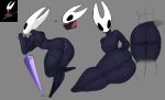  absurd_res anthro anus arthropod bent_over big_butt breasts butt butt_pose female genitals goonie-san hi_res hollow_knight hornet_(hollow_knight) insect multiple_images naruto_(series) pose pussy rear_view small_breasts solo team_cherry thick_thighs video_games wide_hips 