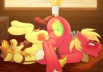  anal anal_orgasm anal_penetration balls bdsm big_macintosh_(mlp) bondage bound braeburn_(mlp) clothing cousins cowboy_hat cutie_mark dripponi duo earth_pony equid equine erection feral feral_on_feral feral_penetrated feral_penetrating feral_penetrating_feral friendship_is_magic genitals hasbro hat headgear headwear hi_res horse incest_(lore) male male/male male_penetrated male_penetrating male_penetrating_male mammal my_little_pony open_mouth penetration penile penile_penetration penis penis_in_ass pony raised_tail rope rope_bondage sex side_view tail_wraps teeth tongue wraps 
