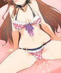  bikini cleavage cum granblue_fantasy lecia_(granblue_fantasy) momio swimsuits 