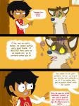  absurd_res anthro bluedmoka canid canine canis clothed clothing comic coyote duo fur hi_res human khazoo koidel male male/male mammal 