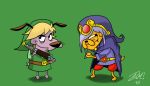  adventure_time canid canine canis cartoon_network cosplay courage_the_cowardly_dog courage_the_cowardly_dog_(character) crossover crossover_cosplay domestic_dog jake_the_dog link male mammal minish_cap nintendo the_legend_of_zelda toon_link toy_dog vaati video_games wind_waker 