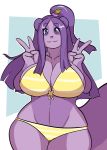  anthro big_breasts bikini breasts butt_from_the_front clothing curvy_figure female hair hi_res huge_breasts jwinkz mammal plum_(miu) rodent sciurid smile solo swimwear thick_thighs thigh_gap voluptuous wide_hips 