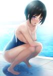  breasts nipples onigiri-kun school_swimsuit swimsuits wardrobe_malfunction wet 