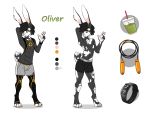  anonymous_artist anthro bulge clothed clothing fitbit hi_res jump_rope lagomorph leggings legwear leporid male mammal oliver partially_clothed piercing rabbit simple_background simple_shading smoothie solo spots_(marking) tagme underwear 
