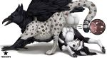  2020 absurd_res anthro anthro_on_feral avian balls bestiality bird bodily_fluids breasts canid canine corvid corvus_(genus) cum cum_in_pussy cum_inflation cum_inside duo faunoiphilia felid female feral fox genital_fluids genitals gryphon hi_res impregnation inflation jaguar male male/female mammal milkyway mythological_avian mythology pantherine penetration raven sound_effects text truegrave9 vaginal vaginal_penetration 