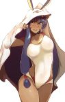  animal_humanoid areola big_breasts blue_eyes breasts cloak clothed clothing curvy_figure dark_skin ear_piercing ear_ring facial_markings fate_(series) female fully_clothed glistening glistening_clothing glistening_hair hair hand_behind_head head_markings hi_res hourglass_figure humanoid jewelry lagomorph lagomorph_humanoid leporid_humanoid long_hair looking_at_viewer mammal mammal_humanoid markings monotone_hair navel necklace nitocris_(fate/grand_order) one-piece_swimsuit open_mouth open_smile piercing pinup portrait pose purple_hair rabbit_humanoid raised_arm simple_background smile solo standing swimwear tan_body tan_skin three-quarter_portrait tokiwa_midori translucent translucent_clothing translucent_swimwear white_background white_clothing white_swimwear 