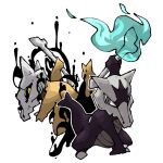  alolan_marowak black_sclera blue_fire bone brown_eyes colored_sclera fire holding marowak pokemon pokemon_(creature) pr_quote simple_background skull_head slime_(substance) standing white_background yellow_eyes 