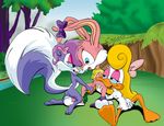  babs_bunny escoria fifi_le_fume shirley_the_loon tiny_toon_adventures 