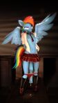 3d_(artwork) 4k 9:16 absurd_res animal_genitalia animal_penis anthro blue_body blue_fur bodily_fluids bottomwear clothed clothing clothing_aside digital_media_(artwork) dripping equid equine equine_genitalia equine_penis erect_nipples female flat_chested footwear friendship_is_magic fur genital_fluids genitals hair hasbro hi_res horse intersex leaking_precum looking_at_viewer mammal multicolored_hair multicolored_tail my_little_pony mythological_creature mythological_equine mythology necktie nipples open_clothing open_shirt open_topwear panties panties_aside panties_down partially_clothed pattern_bottomwear pattern_clothing pattern_skirt pegasus penis plaid plaid_bottomwear plaid_clothing plaid_skirt plantigrade pony precum precum_drip purple_eyes rainbow_dash_(mlp) rainbow_hair rainbow_tail shirt shoes skirt solo tail topwear underwear underwear_aside underwear_down willitfit wings