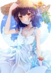  dress morino_rinze namamake see_through summer_dress the_idolm@ster the_idolm@ster_shiny_colors 