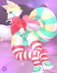  ailurid clothing girly hoodie legwear male mammal obakawaii panties paws red_panda solo thigh_highs topwear underwear 