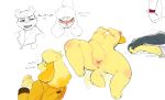  absurd_res accessory animal_crossing anthro anus blush breasts canid clothing duo erect_nipples eyes_closed female genitals goon_(goonie_san) goonie-san hand_holding headband hi_res isabelle_(animal_crossing) male male/female mammal masturbation nintendo nipples open_mouth pussy ursid video_games 