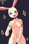  2020 2:3 abstract_background absurd_res anthro barely_visible_genitalia barely_visible_pussy beastars breasts domestic_rabbit female fingering fingering_self front_view genitals goaetia hand_on_breast haru_(beastars) hi_res lagomorph leporid looking_at_viewer mammal masturbation nipple_fetish nipple_play nipples nude open_mouth open_smile oryctolagus portrait pussy rabbit smile solo three-quarter_portrait vaginal vaginal_fingering vaginal_masturbation 