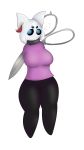  2020 ? absurd_res anthro arthropod big_breasts black_body black_skin blue_eyes bottomless breasts cloak clothed clothing collar digital_media_(artwork) fecharis female gazaster genitals hi_res hollow_knight horn insect looking_at_viewer metal_collar multi_eye non-mammal_breasts pink_clothing pink_shirt pink_topwear pussy scissors shirt solo standing team_cherry topwear vessel_(species) video_games weapon 