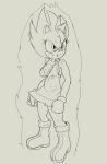  amy_rose anthro aura big_eyes blood bodily_fluids boots bra breasts clothed clothing dress eulipotyphlan female fist footwear fours_(artist) gloves handwear head_tuft hedgehog hi_res mammal partially_clothed simple_background solo sonic_the_hedgehog_(series) standing super_amy three-quarter_view torn_clothing torn_dress tuft underwear 