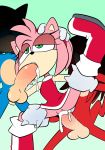  2020 amy_rose anthro balls bodily_fluids boots clothed clothed_sex clothing cum cum_in_mouth cum_in_pussy cum_inside cum_leaking domination double_penetration dress echidna erection eulipotyphlan faceless_male fellatio female female_focus footwear genital_fluids genitals gloves gloves_only green_background green_eyes group group_sex hair handwear head_grab hedgehog hi_res joshin knuckles_the_echidna leg_grab male male/female male_domination mammal monotreme mostly_nude no_underwear oral oral_penetration penetration penile penile_penetration pink_hair pussy_juice saliva sex simple_background solo_focus sonic_the_hedgehog sonic_the_hedgehog_(series) submissive submissive_female threesome toony vaginal vaginal_penetration 