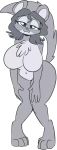  4_fingers alpha_channel anthro belly breasts chinchilla chinchillid countershading eyelashes featureless_breasts female fingers fuf fur grey_belly grey_body grey_breasts grey_countershading grey_ears grey_fur grey_hair grey_inner_ear grey_tail hair hi_res looking_at_viewer mammal maria_marquis monotone_tail nude rodent solo 