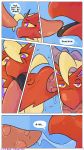  9:16 ambiguous_gender anthro avian beak beak_fetish beak_play beak_sex blaziken blush comic db_(nasty-pink) deep_throat duo genitals gynomorph hi_res intersex intersex/male male nasty-pink neck_bulge nintendo oral oral_penetration otterjunk penetration penis pok&eacute;mon pok&eacute;mon_(species) racha_(otterjunk) sex text video_games 