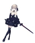  fate/grand_order hong_jo saber saber_alter sword tagme thighhighs weapon 