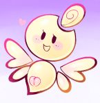  &lt;3 blush exed_eyes female genitals luvbi mario_bros nimbi nintendo open_mouth paper_mario plump_labia pussy simple_eyes solo unknown_species video_games wings 