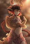  2020 4_arms anthro brown_hair clothed clothing digital_media_(artwork) dragon female fur furred_dragon gosetsuki hair hi_res looking_at_viewer multi_arm multi_limb solo 