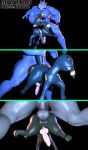  3d_(artwork) ahegao animal_genitalia animal_penis anthro anus balls big_dom_small_sub black_body black_eyes black_fur blue_body blue_skin butt digital_media_(artwork) eeveelution feral forced fur genitals glistening glistening_body hi_res humanoid_genitalia humanoid_penis interspecies isthatweirdguy knot long_ears looking_at_another looking_at_partner looking_pleasured looking_up machamp male male/male male_penetrated male_penetrating male_penetrating_male multi_arm multi_limb muscular muscular_male nintendo open_mouth paws penetration penis perineum pok&eacute;mon pok&eacute;mon_(species) rape red_sclera signature size_difference source_filmmaker teeth tongue tongue_out umbreon video_games 