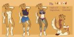  2:1 4_toes absurd_res athletic canid canine canis domestic_dog female genitals hi_res mammal model_sheet paws pia_(utouchmyweird) pussy solo standing toes utouchmyweird 