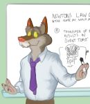  anthro canid canine canis english_text fluffypunk hi_res lecture male mammal mature_male professor solo teacher teaching text wolf 