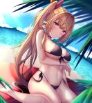  bikini breast_hold hoshikawa_sara nijisanji shiki_(catbox230123) swimsuits underboob wet 