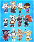  &lt;3 5_eyes 6_arms alligator alligatorid alphys amphibian animal_crossing arachnid arthropod asgore_dreemurr asriel_dreemurr axolotl bovid burgerpants caprine crocodilian domestic_cat english_text felid feline felis fur goat hair human juliekarbon lagomorph leporid mammal mettaton mole_salamander muffet multi_arm multi_eye multi_limb nintendo papyrus_(undertale) protagonist_(undertale) rabbit reptile salamander_(amphibian) sans_(undertale) scalie smoking spider striped_shirt tem temmie_(undertale) text toriel undertale undyne ursid video_games villager_(animal_crossing) white_body white_fur 