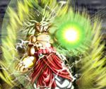  abs aura belt blonde_hair bracelet broly dragon_ball dragon_ball_z earrings jewelry legendary_super_saiyan long_hair male_focus muscle necklace solo spiked_hair super_saiyan super_saiyan_3 