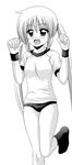  absurdres bad_id bad_pixiv_id buruma greyscale gym_uniform hayate_no_gotoku! highres ken_(haresaku) long_hair monochrome sanzen'in_nagi solo twintails wristband 