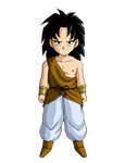  black_hair broly dragon_ball dragon_ball_z jewelry long_hair lowres male_focus necklace solo spiked_hair younger 