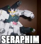  cannon extra_arms figure gundam gundam_00 mecha meme model seraphim_gundam seravee tieria_erde 